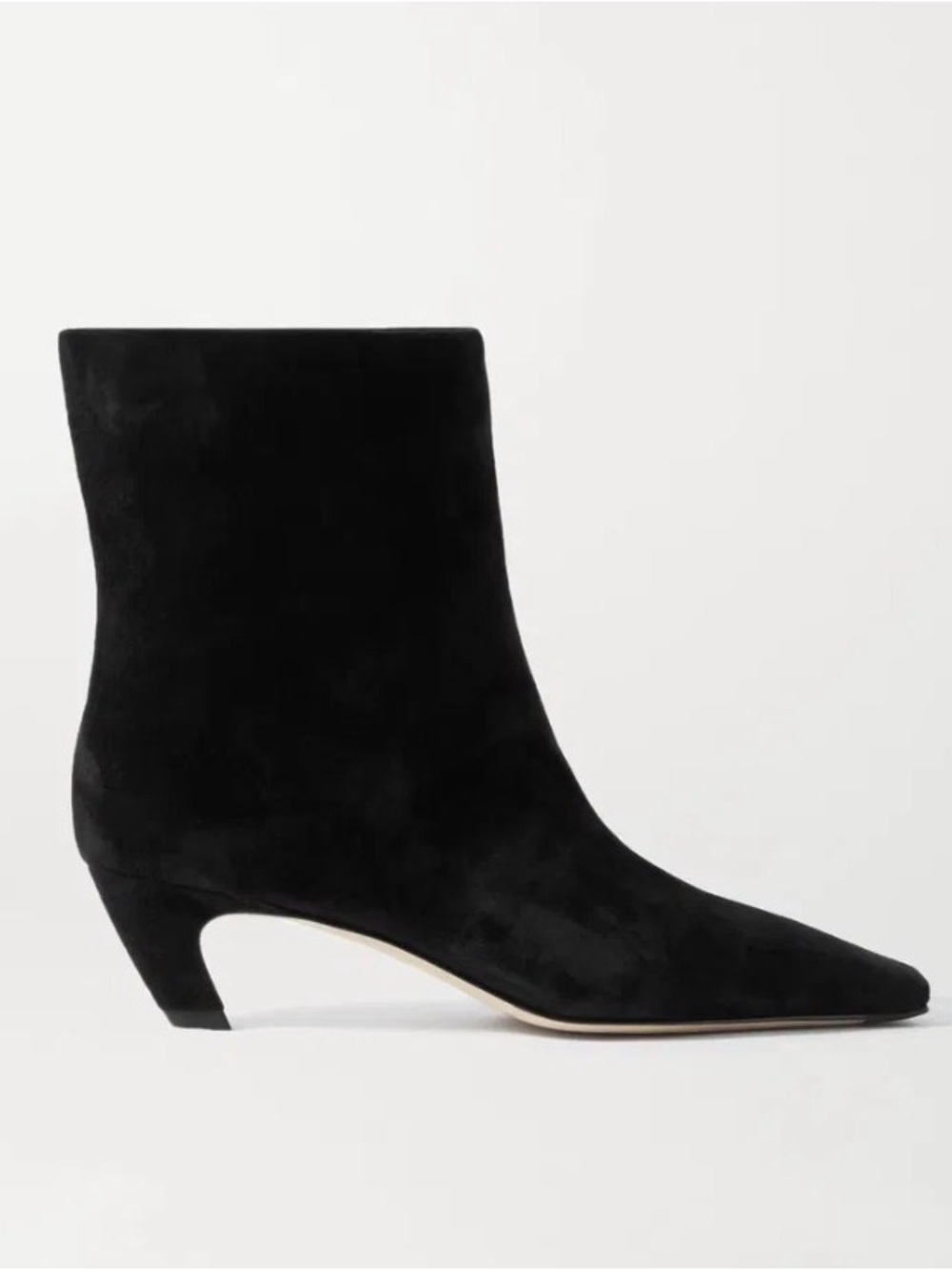 Khaite Black Suede “Arizona” Ankle Boots size 37.5 - Picture 2 of 2